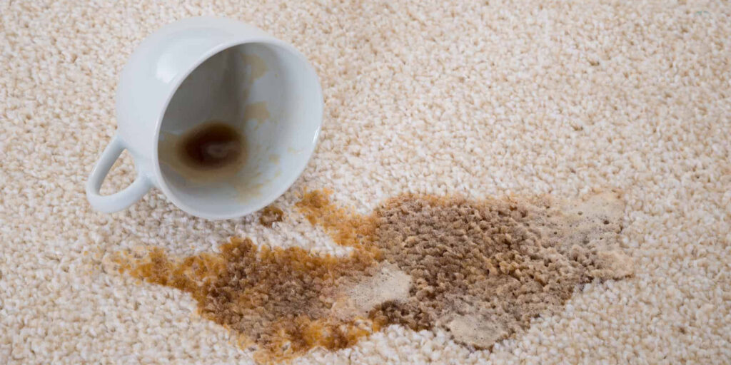 How to clean a coffee stain from a carpet