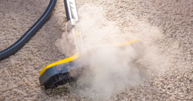 سوختن فرش با بخارشو